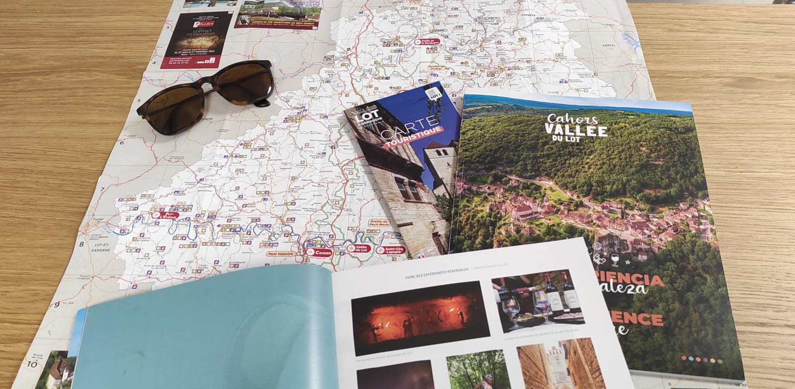 Brochures de l'Office de Tourisme de Cahors - Vallée du Lot