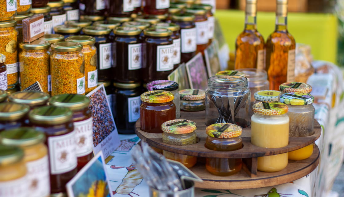Miel sur le marché de Cahors