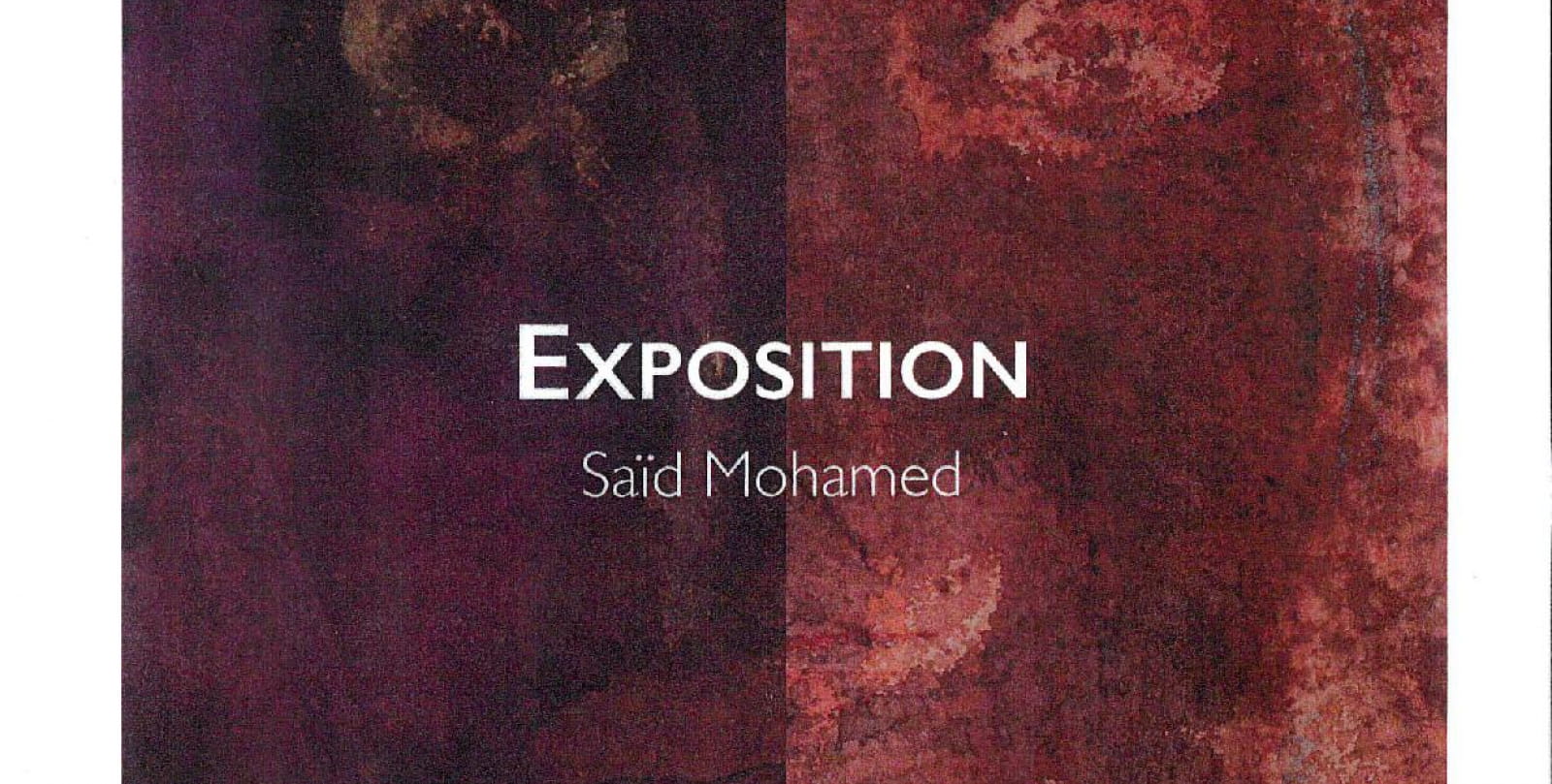 Exposition de peinture d encre  les vieilles âmes   de Saïd Mohamed